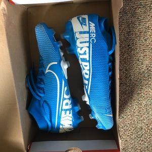 Blue nike cleats